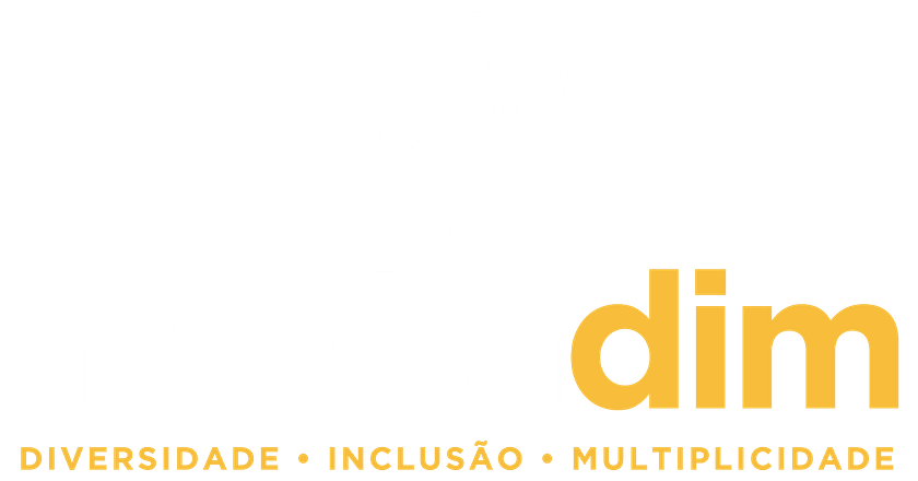 Loto do merkadim, o logo é uma digital em forma de pin de localização